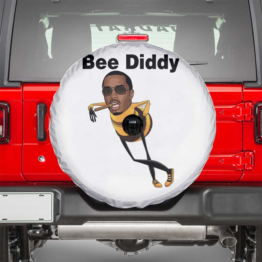 Bee Diddy Spare Tire Cover Dark Humor Internet Meme Brainrot Gen Z