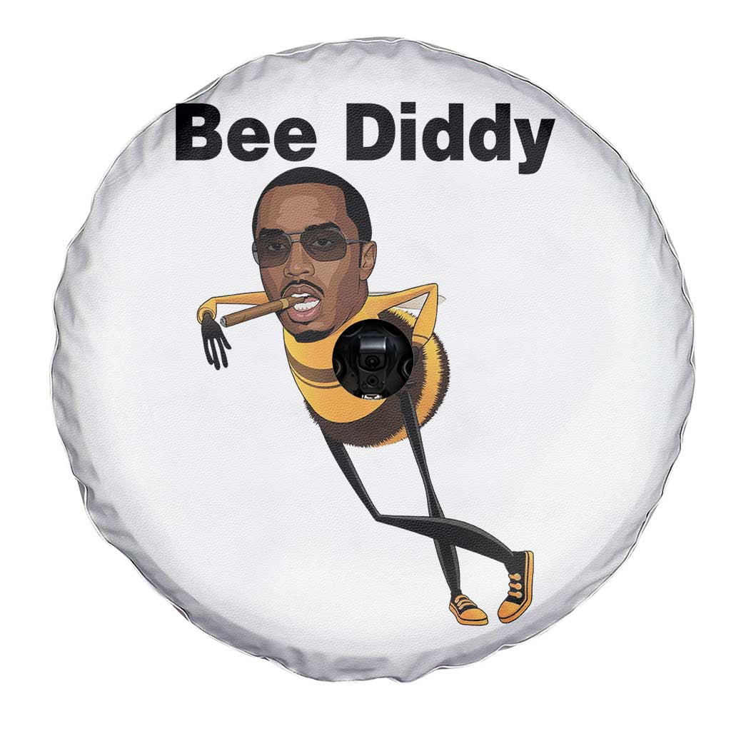Bee Diddy Spare Tire Cover Dark Humor Internet Meme Brainrot Gen Z