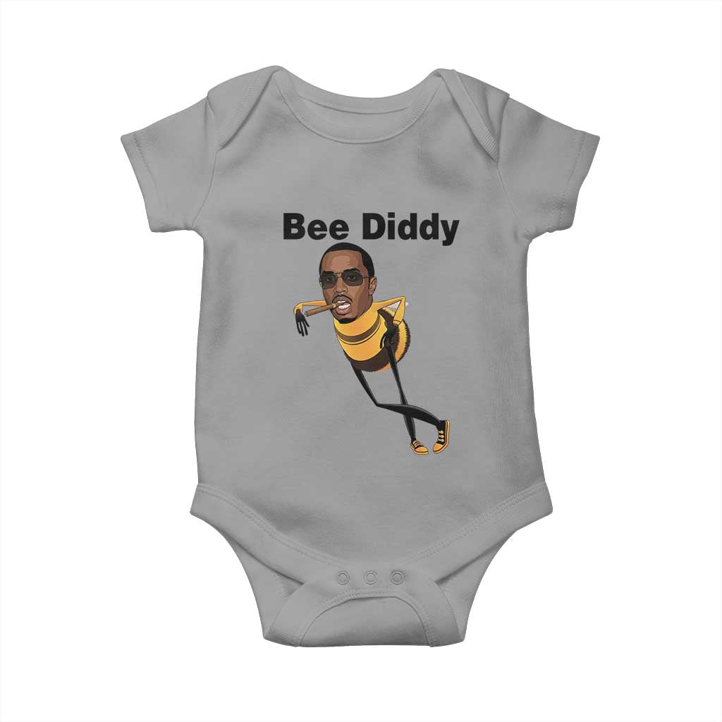 Bee Diddy Baby Onesie Dark Humor Internet Meme Brainrot Gen Z