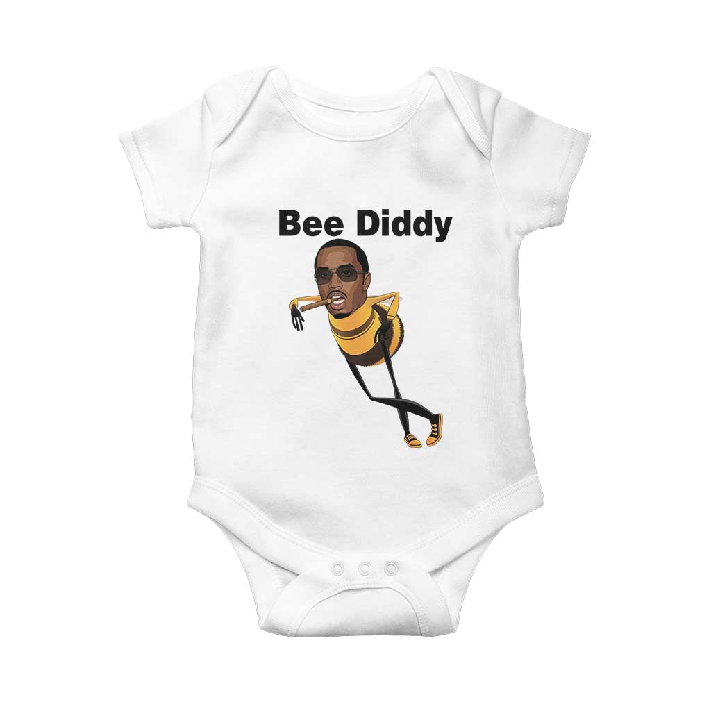 Bee Diddy Baby Onesie Dark Humor Internet Meme Brainrot Gen Z