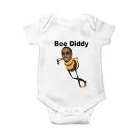 Bee Diddy Baby Onesie Dark Humor Internet Meme Brainrot Gen Z