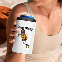 Bee Diddy 4 in 1 Can Cooler Tumbler Dark Humor Internet Meme Brainrot Gen Z