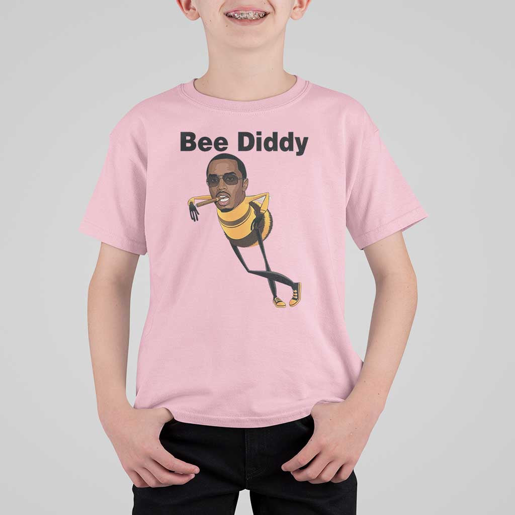 Bee Diddy T Shirt For Kid Dark Humor Internet Meme Brainrot Gen Z