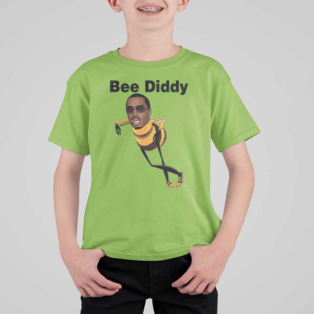Bee Diddy T Shirt For Kid Dark Humor Internet Meme Brainrot Gen Z