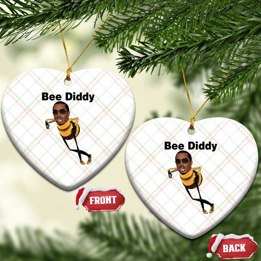 Bee Diddy Ceramic Ornament Dark Humor Internet Meme Brainrot Gen Z