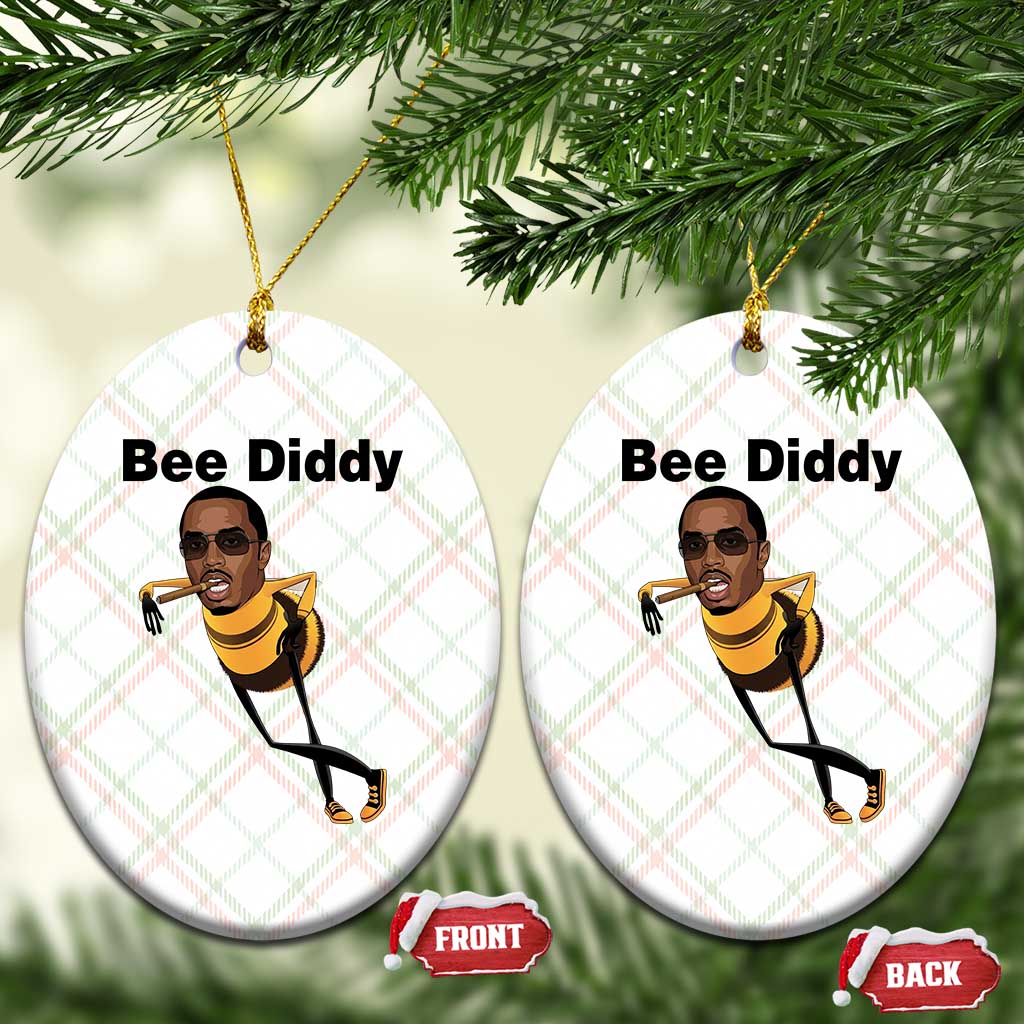 Bee Diddy Ceramic Ornament Dark Humor Internet Meme Brainrot Gen Z