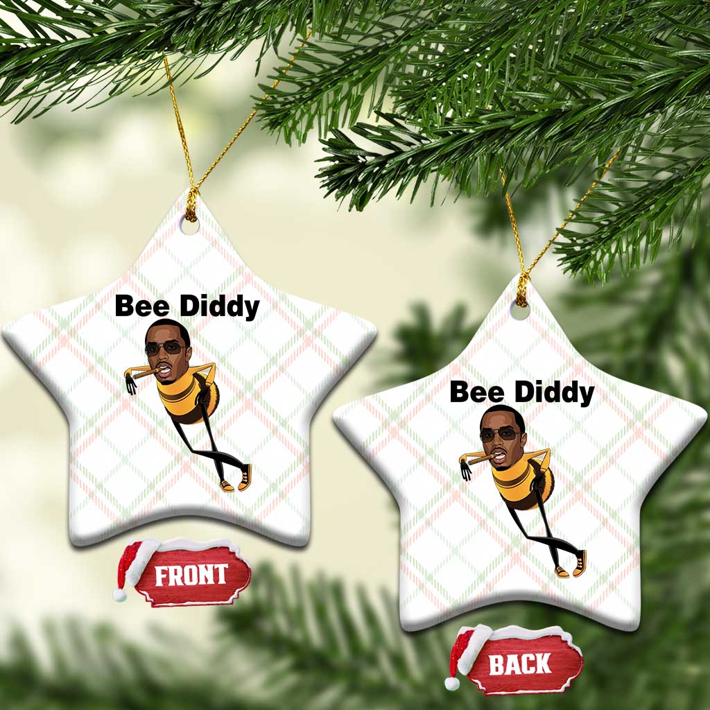 Bee Diddy Ceramic Ornament Dark Humor Internet Meme Brainrot Gen Z