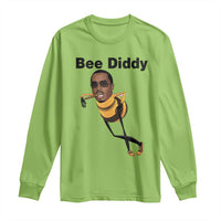 Bee Diddy Long Sleeve Shirt Dark Humor Internet Meme Brainrot Gen Z