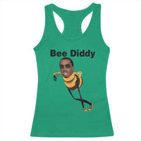 Bee Diddy Racerback Tank Top Dark Humor Internet Meme Brainrot Gen Z