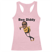 Bee Diddy Racerback Tank Top Dark Humor Internet Meme Brainrot Gen Z