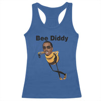 Bee Diddy Racerback Tank Top Dark Humor Internet Meme Brainrot Gen Z