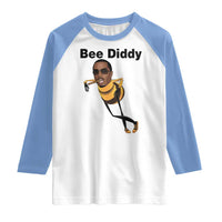 Bee Diddy Raglan Shirt Dark Humor Internet Meme Brainrot Gen Z