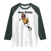 Bee Diddy Raglan Shirt Dark Humor Internet Meme Brainrot Gen Z