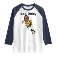 Bee Diddy Raglan Shirt Dark Humor Internet Meme Brainrot Gen Z