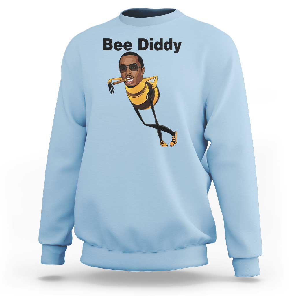 Bee Diddy Sweatshirt Dark Humor Internet Meme Brainrot Gen Z