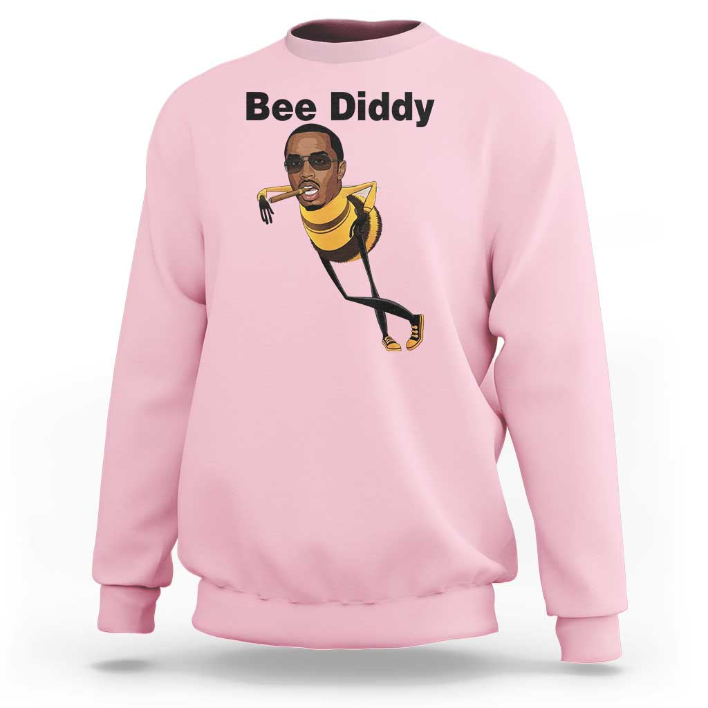 Bee Diddy Sweatshirt Dark Humor Internet Meme Brainrot Gen Z