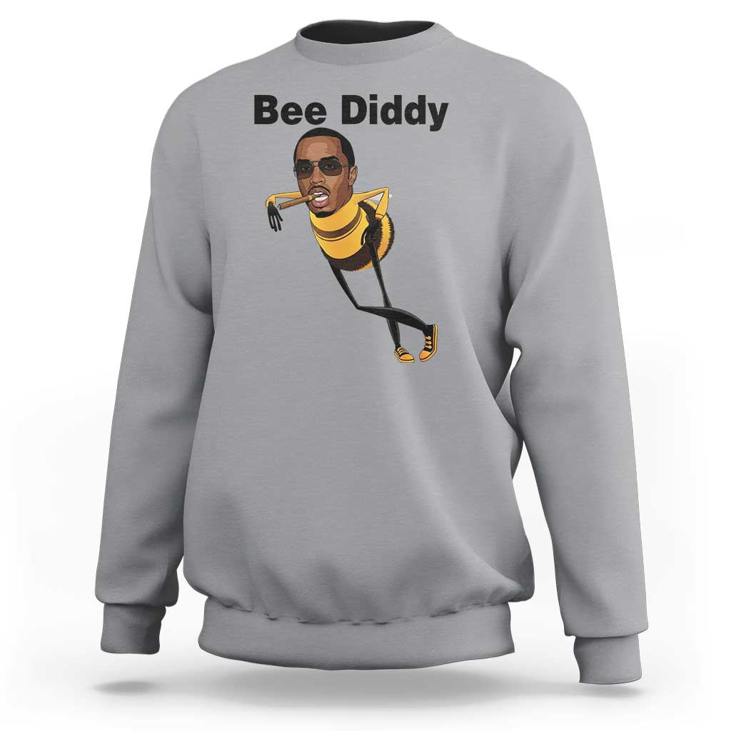 Bee Diddy Sweatshirt Dark Humor Internet Meme Brainrot Gen Z