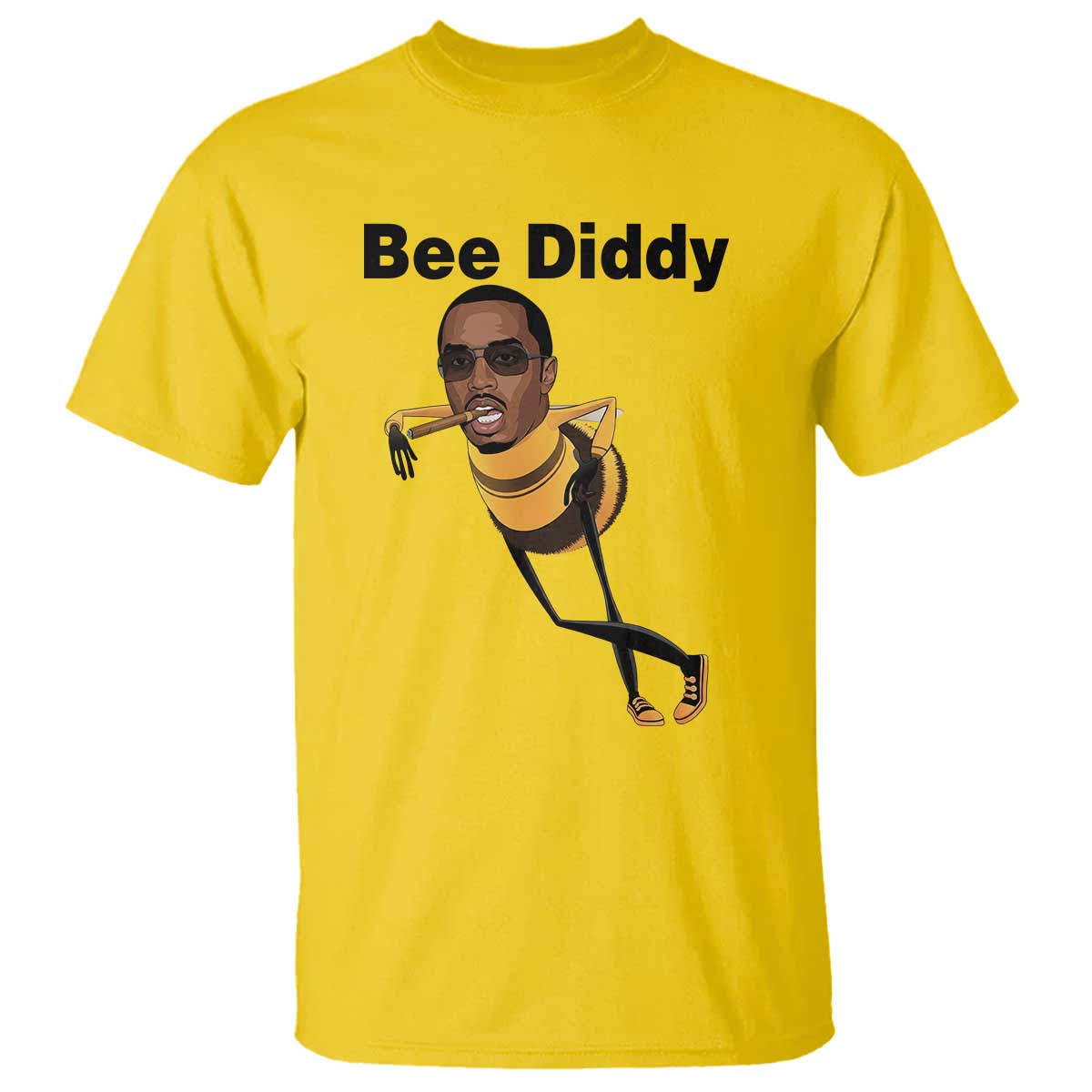Bee Diddy T Shirt Dark Humor Internet Meme Brainrot Gen Z