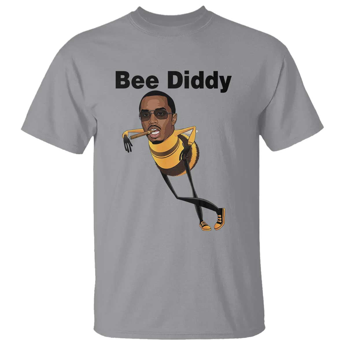 Bee Diddy T Shirt Dark Humor Internet Meme Brainrot Gen Z