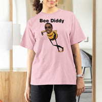 Bee Diddy T Shirt For Women Dark Humor Internet Meme Brainrot Gen Z