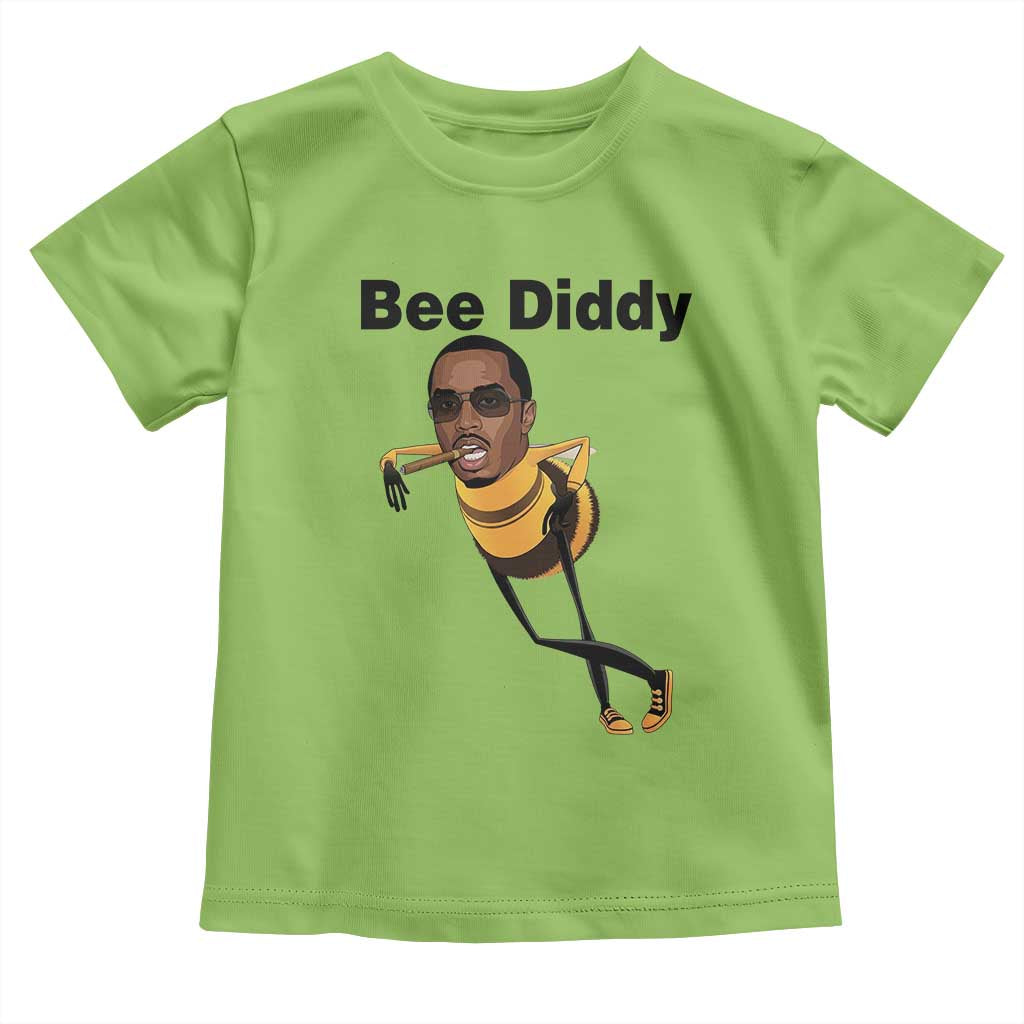 Bee Diddy Toddler T Shirt Dark Humor Internet Meme Brainrot Gen Z