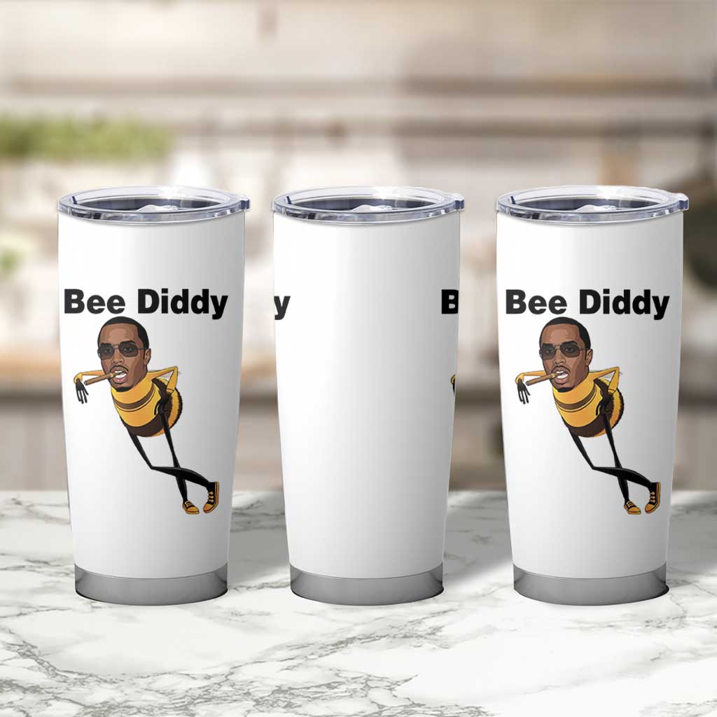 Bee Diddy Tumbler Cup Dark Humor Internet Meme Brainrot Gen Z