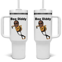 Bee Diddy Tumbler With Handle Dark Humor Internet Meme Brainrot Gen Z