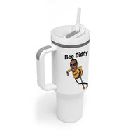 Bee Diddy Tumbler With Handle Dark Humor Internet Meme Brainrot Gen Z
