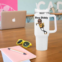 Bee Diddy Tumbler With Handle Dark Humor Internet Meme Brainrot Gen Z