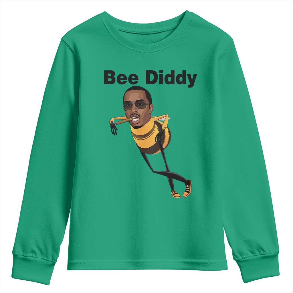 Bee Diddy Youth Sweatshirt Dark Humor Internet Meme Brainrot Gen Z
