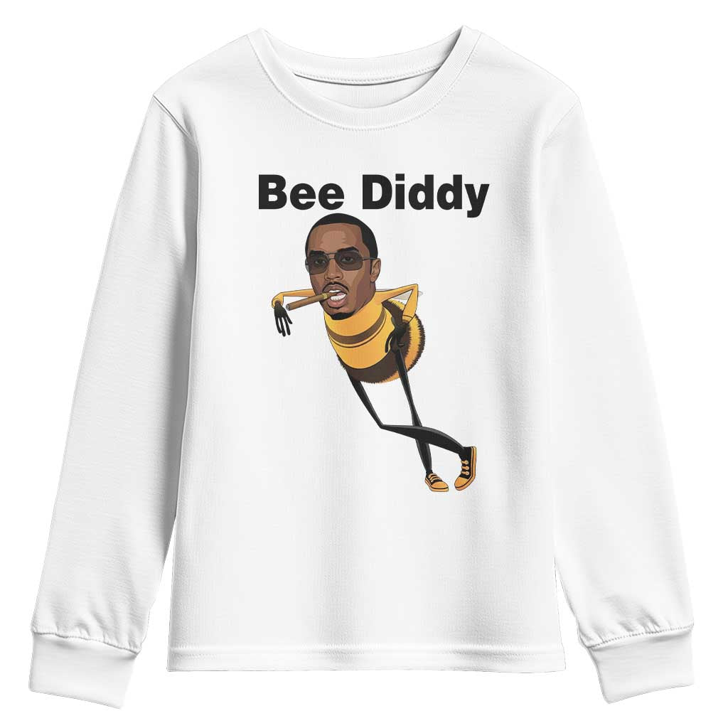 Bee Diddy Youth Sweatshirt Dark Humor Internet Meme Brainrot Gen Z
