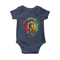 Autism Acceptance Sunflower Puzzle Baby Onesie Accept Understand Love ASD