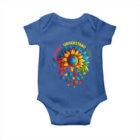 Autism Acceptance Sunflower Puzzle Baby Onesie Accept Understand Love ASD