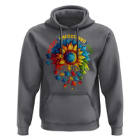 Autism Acceptance Sunflower Puzzle Hoodie Accept Understand Love ASD