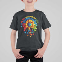 Autism Acceptance Sunflower Puzzle T Shirt For Kid Accept Understand Love ASD