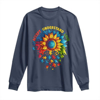 Autism Acceptance Sunflower Puzzle Long Sleeve Shirt Accept Understand Love ASD
