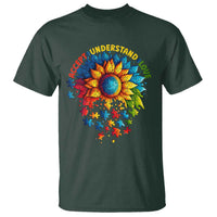 Autism Acceptance Sunflower Puzzle T Shirt Accept Understand Love ASD
