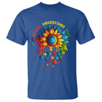 Autism Acceptance Sunflower Puzzle T Shirt Accept Understand Love ASD