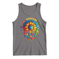 Autism Acceptance Sunflower Puzzle Tank Top Accept Understand Love ASD