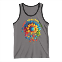 Autism Acceptance Sunflower Puzzle Tank Top Accept Understand Love ASD
