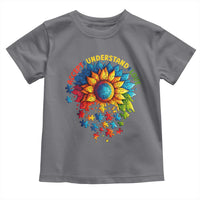 Autism Acceptance Sunflower Puzzle Toddler T Shirt Accept Understand Love ASD
