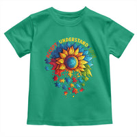 Autism Acceptance Sunflower Puzzle Toddler T Shirt Accept Understand Love ASD