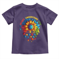 Autism Acceptance Sunflower Puzzle Toddler T Shirt Accept Understand Love ASD