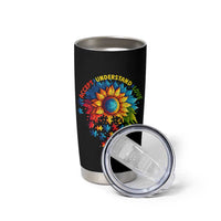 Autism Acceptance Sunflower Puzzle Tumbler Cup Accept Understand Love ASD