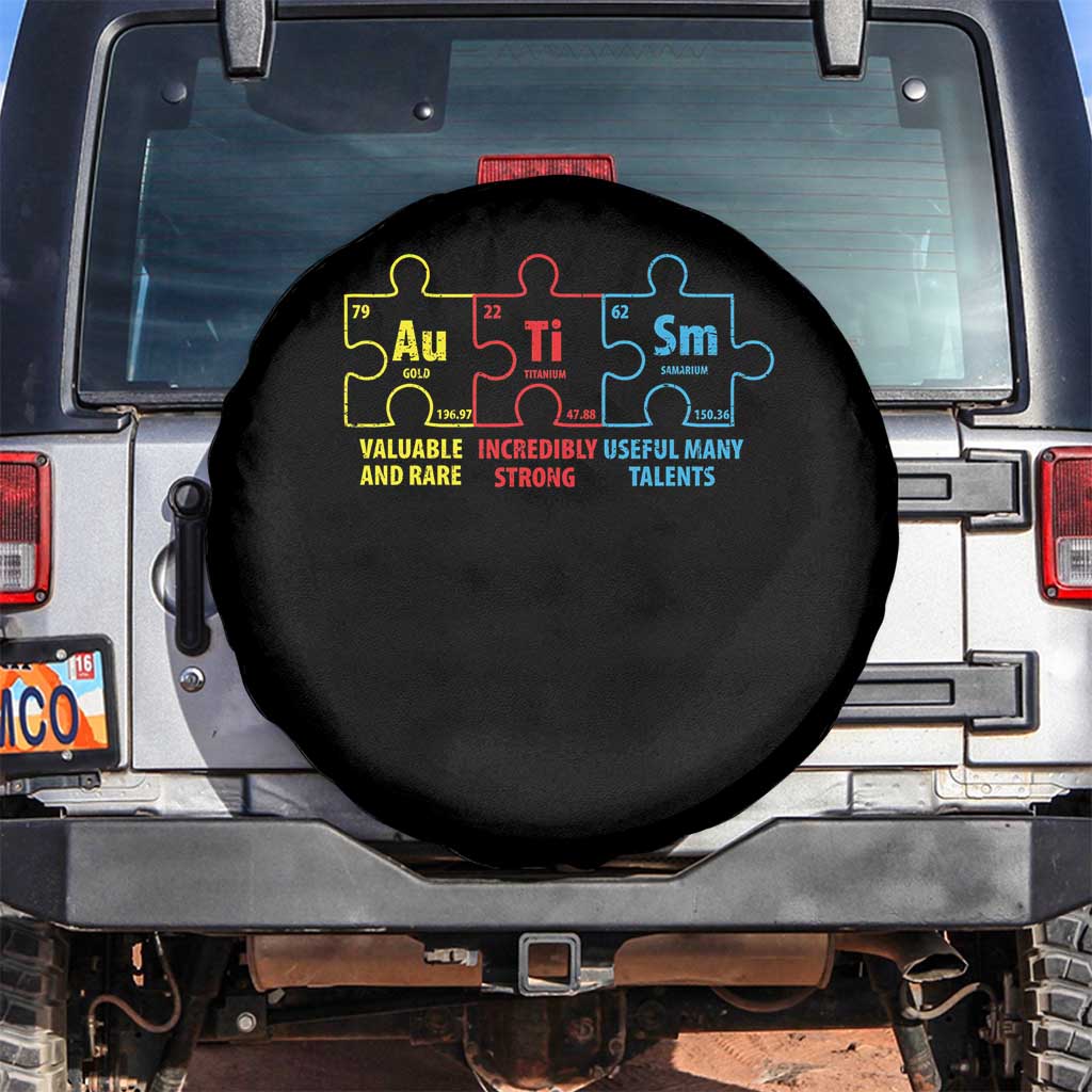 Autism Awareness Spare Tire Cover Elements Periodic Table ASD
