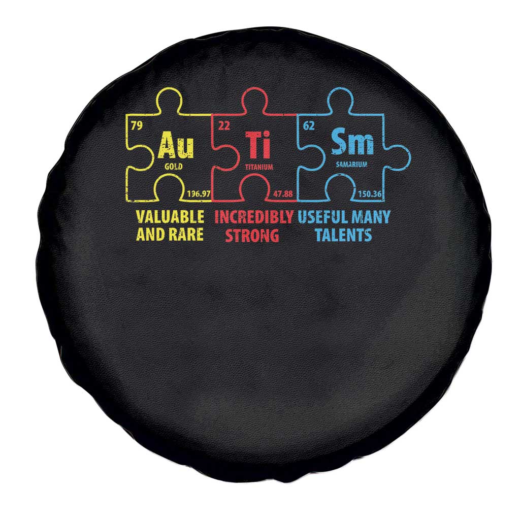 Autism Awareness Spare Tire Cover Elements Periodic Table ASD