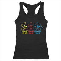 Autism Awareness Racerback Tank Top Elements Periodic Table ASD