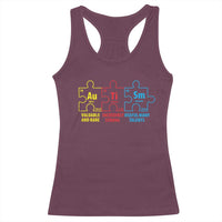 Autism Awareness Racerback Tank Top Elements Periodic Table ASD