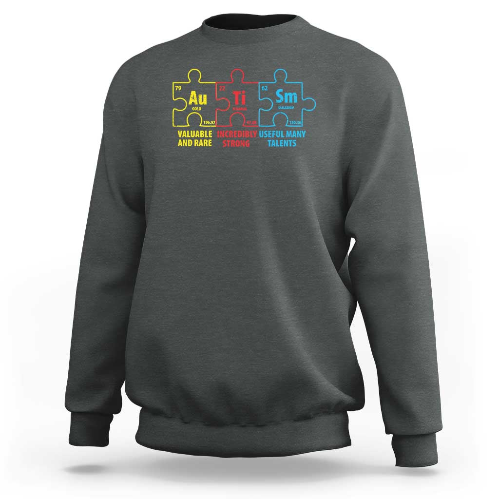 Autism Awareness Sweatshirt Elements Periodic Table ASD