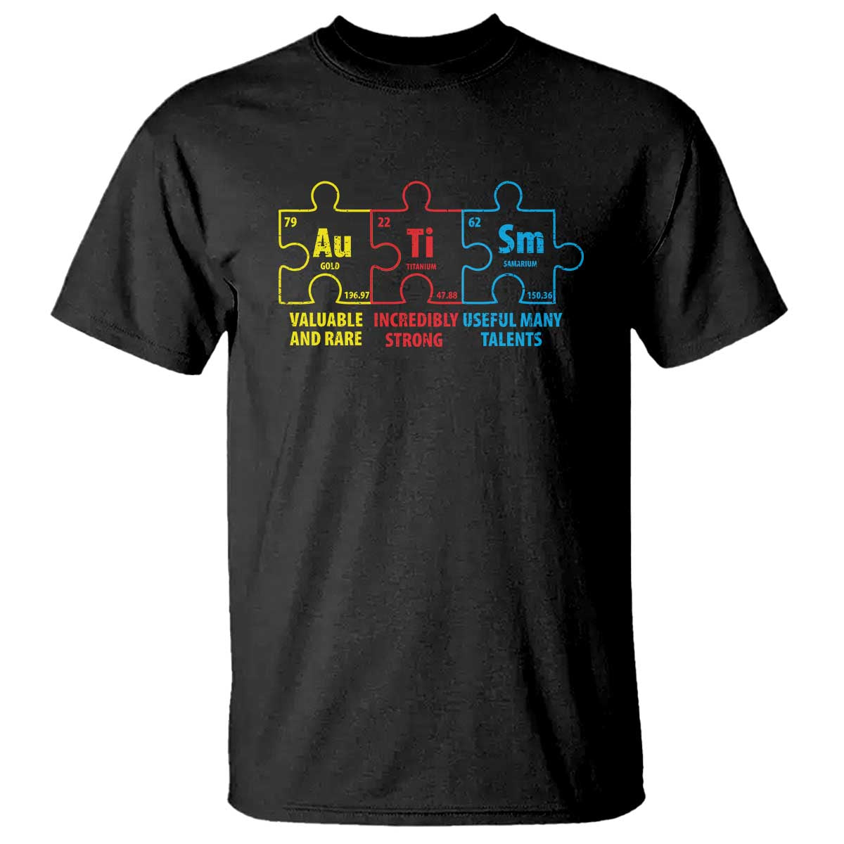 Autism Awareness T Shirt Elements Periodic Table ASD
